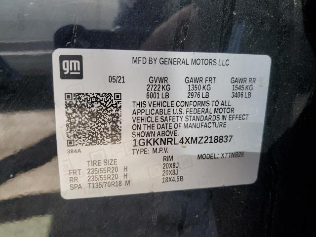 Photo 13 VIN: 1GKKNRL4XMZ218837 - GMC ACADIA SLE 