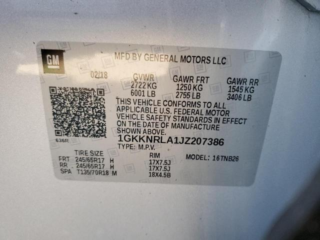 Photo 12 VIN: 1GKKNRLA1JZ207386 - GMC ACADIA 