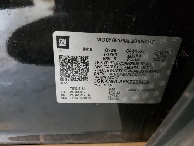 Photo 13 VIN: 1GKKNRLA6KZ259159 - GMC ACADIA SLE 