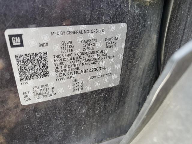 Photo 12 VIN: 1GKKNRLA8JZ236674 - GMC ACADIA SLE 