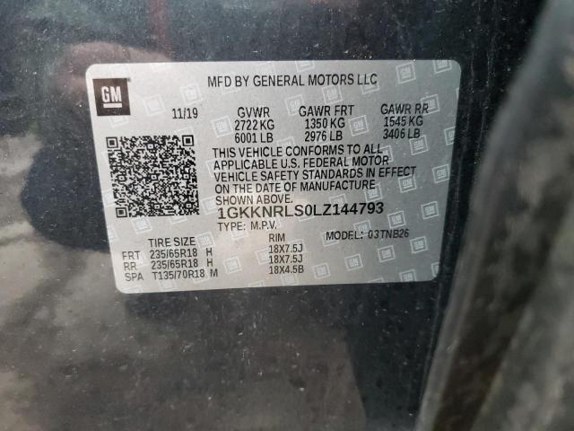 Photo 12 VIN: 1GKKNRLS0LZ144793 - GMC ACADIA SLE 