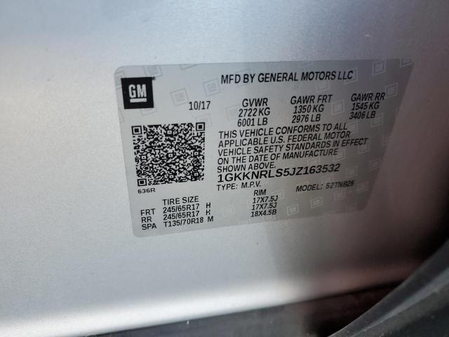 Photo 12 VIN: 1GKKNRLS5JZ163532 - GMC ACADIA SLE 