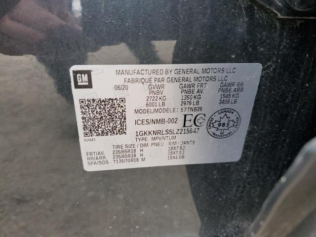 Photo 13 VIN: 1GKKNRLS5LZ215647 - GMC ACADIA SLE 