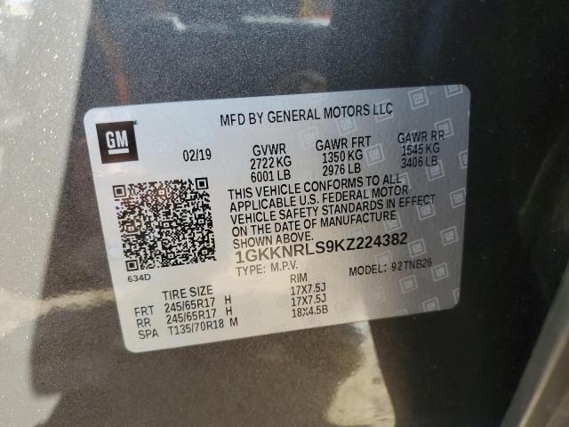 Photo 12 VIN: 1GKKNRLS9KZ224382 - GMC ACADIA 