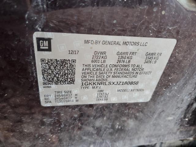 Photo 12 VIN: 1GKKNRLSXJZ180858 - GMC ACADIA 