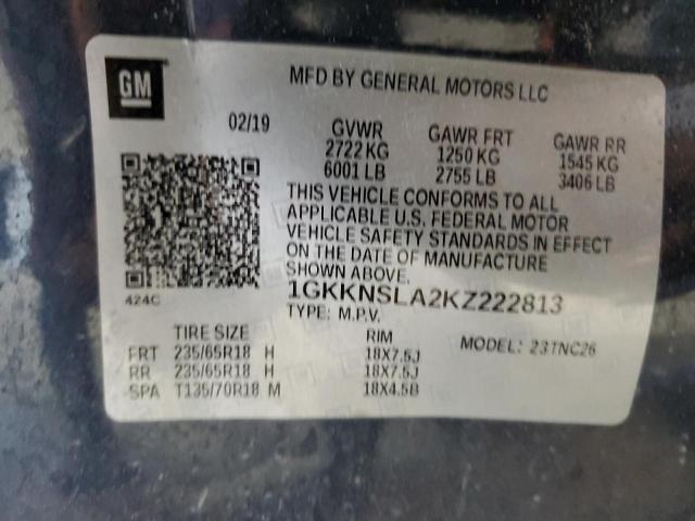 Photo 13 VIN: 1GKKNSLA2KZ222813 - GMC ACADIA 