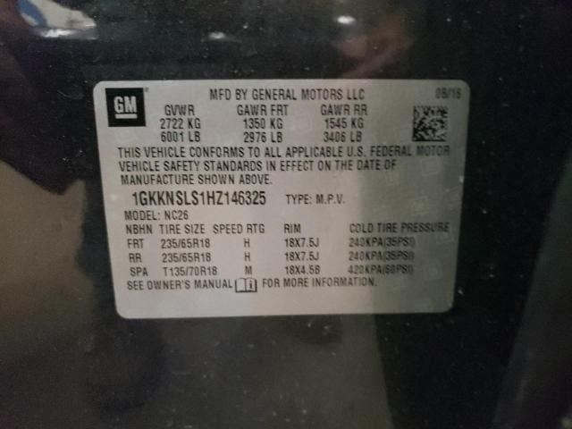 Photo 13 VIN: 1GKKNSLS1HZ146325 - GMC ACADIA SLE 