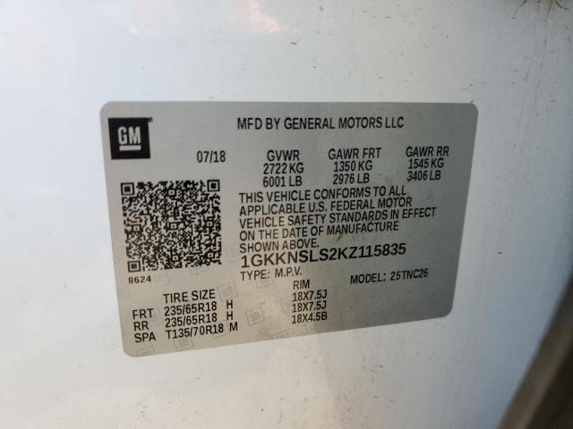 Photo 13 VIN: 1GKKNSLS2KZ115835 - GMC ACADIA 