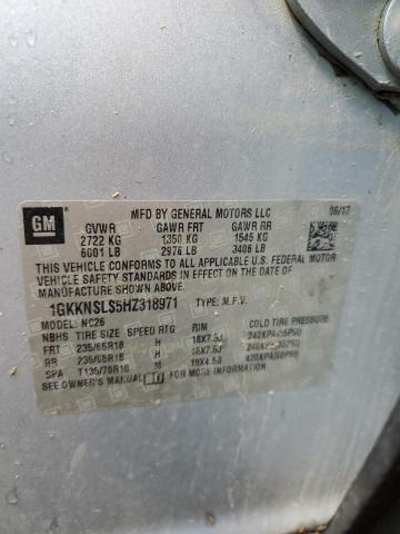 Photo 13 VIN: 1GKKNSLS5HZ318971 - GMC ACADIA SLE 