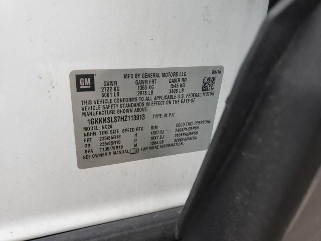 Photo 13 VIN: 1GKKNSLS7HZ113913 - GMC ACADIA SLE 