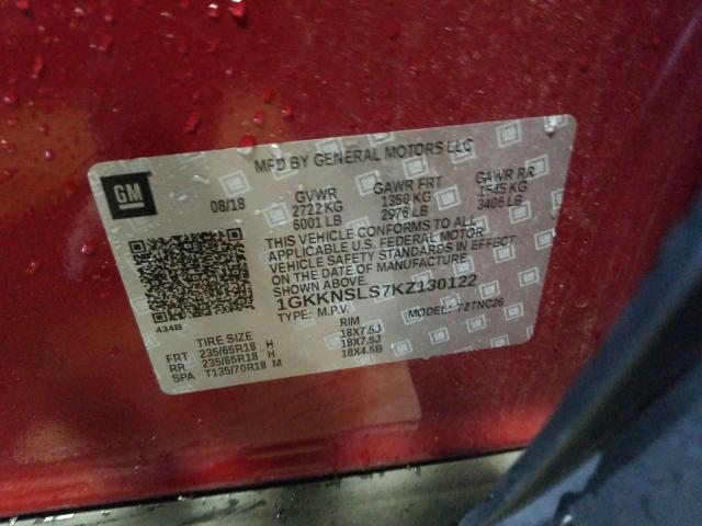 Photo 9 VIN: 1GKKNSLS7KZ130122 - GMC ACADIA SLE 