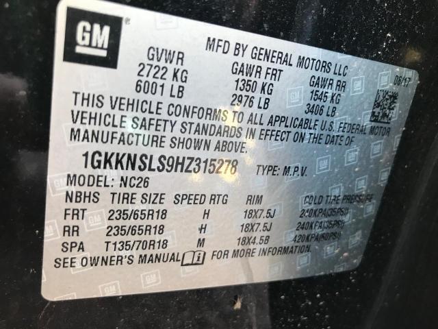 Photo 9 VIN: 1GKKNSLS9HZ315278 - GMC ACADIA 