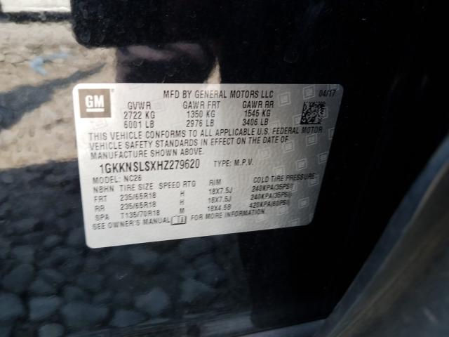 Photo 9 VIN: 1GKKNSLSXHZ279620 - GMC ACADIA SLE 