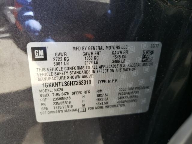 Photo 9 VIN: 1GKKNTLS6HZ263310 - GMC ACADIA ALL 