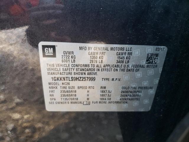 Photo 11 VIN: 1GKKNTLS9HZ257999 - GMC ACADIA ALL 