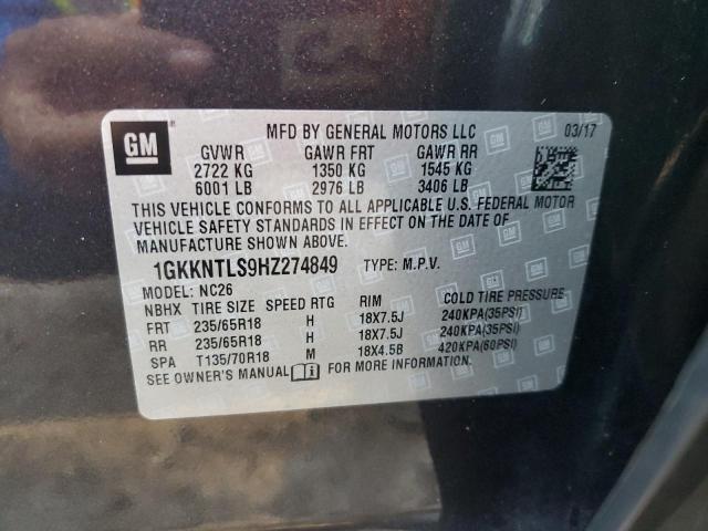 Photo 12 VIN: 1GKKNTLS9HZ274849 - GMC ACADIA 