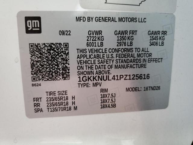 Photo 13 VIN: 1GKKNUL41PZ125616 - GMC ACADIA 