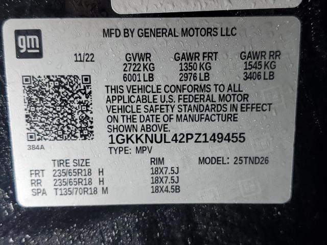 Photo 12 VIN: 1GKKNUL42PZ149455 - GMC ACADIA SLT 