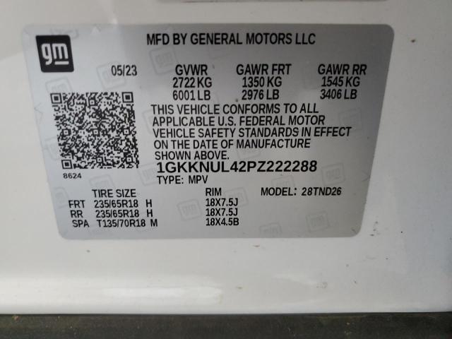 Photo 13 VIN: 1GKKNUL42PZ222288 - GMC ACADIA 