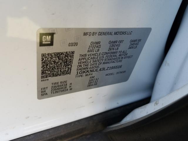 Photo 9 VIN: 1GKKNUL43LZ195516 - GMC ACADIA SLT 