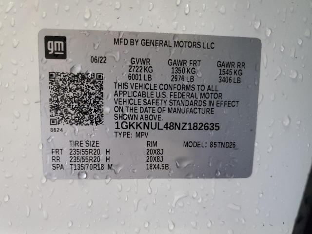 Photo 13 VIN: 1GKKNUL48NZ182635 - GMC ACADIA 