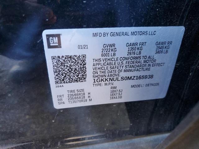 Photo 12 VIN: 1GKKNULS0MZ165938 - GMC ACADIA 