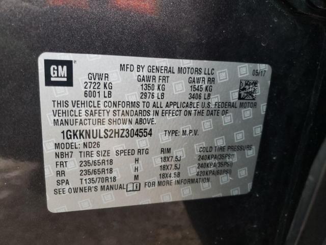 Photo 13 VIN: 1GKKNULS2HZ304554 - GMC ACADIA SLT 