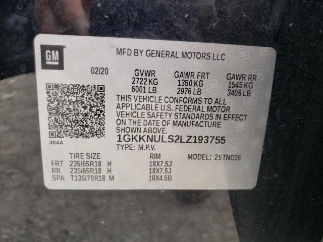 Photo 9 VIN: 1GKKNULS2LZ193755 - GMC ACADIA SLT 