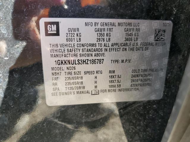 Photo 12 VIN: 1GKKNULS3HZ186787 - GMC ACADIA 