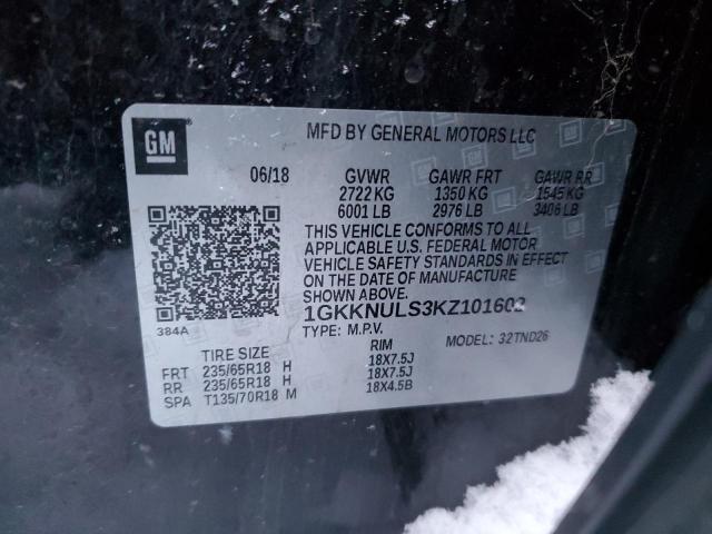 Photo 11 VIN: 1GKKNULS3KZ101602 - GMC ACADIA 