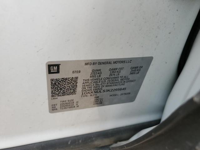 Photo 12 VIN: 1GKKNULS3KZ295645 - GMC ACADIA SLT 