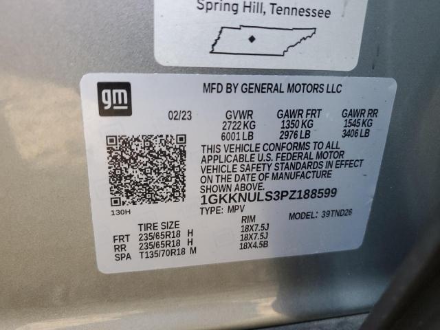 Photo 13 VIN: 1GKKNULS3PZ188599 - GMC ACADIA 