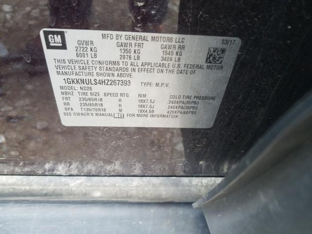 Photo 9 VIN: 1GKKNULS4HZ267393 - GMC ACADIA SLT 