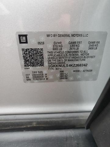 Photo 13 VIN: 1GKKNULS4KZ268342 - GMC ACADIA SLT 