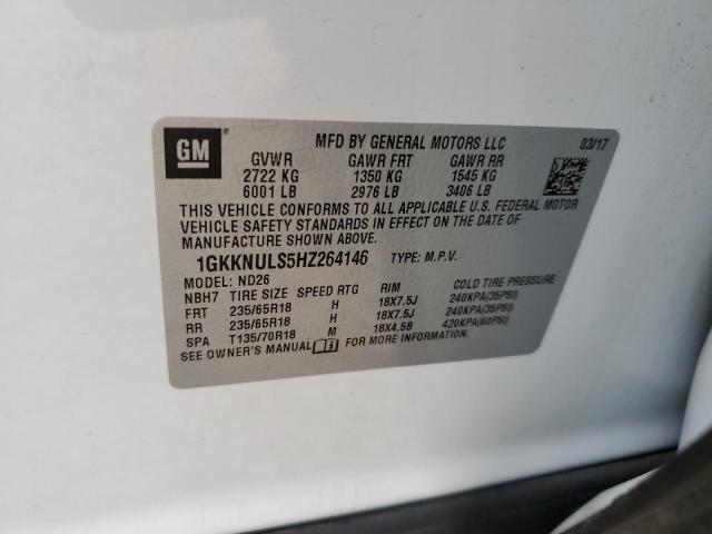 Photo 11 VIN: 1GKKNULS5HZ264146 - GMC ACADIA 