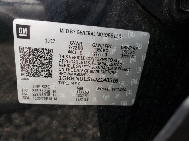 Photo 9 VIN: 1GKKNULS5JZ148516 - GMC ACADIA SLT 