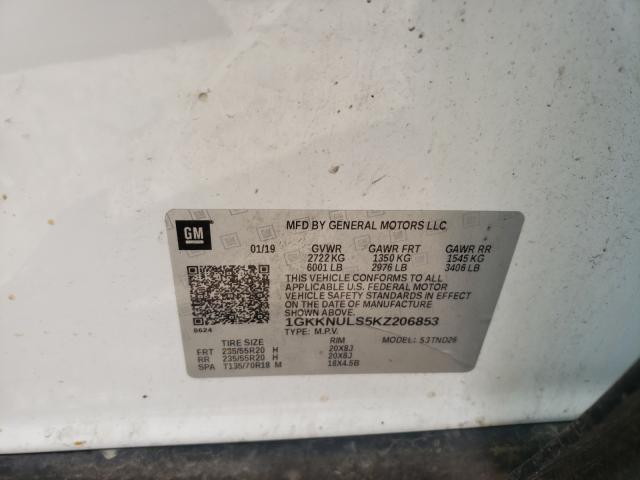 Photo 9 VIN: 1GKKNULS5KZ206853 - GMC ACADIA SLT 