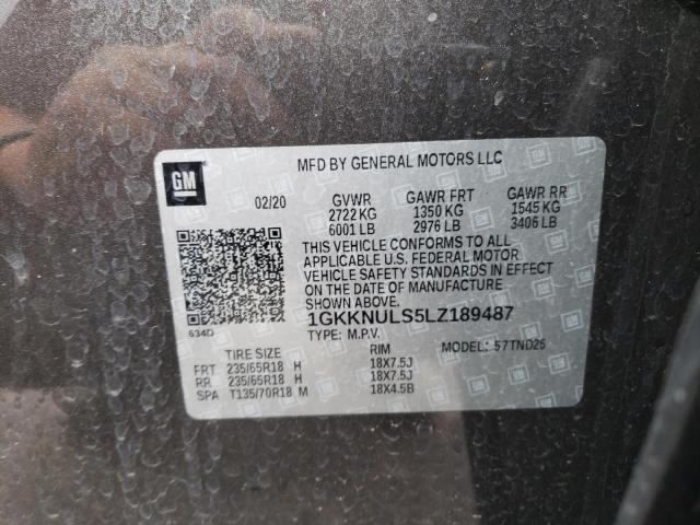 Photo 11 VIN: 1GKKNULS5LZ189487 - GMC ACADIA 