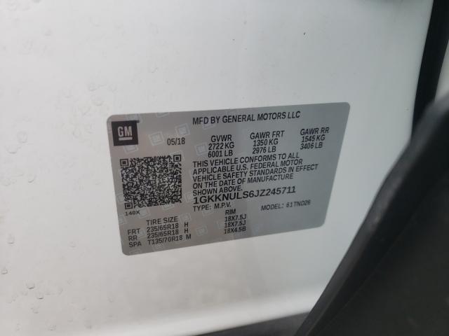 Photo 9 VIN: 1GKKNULS6JZ245711 - GMC ACADIA SLT 