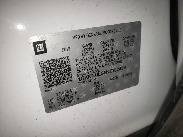 Photo 13 VIN: 1GKKNULS6KZ182496 - GMC ACADIA SLT 