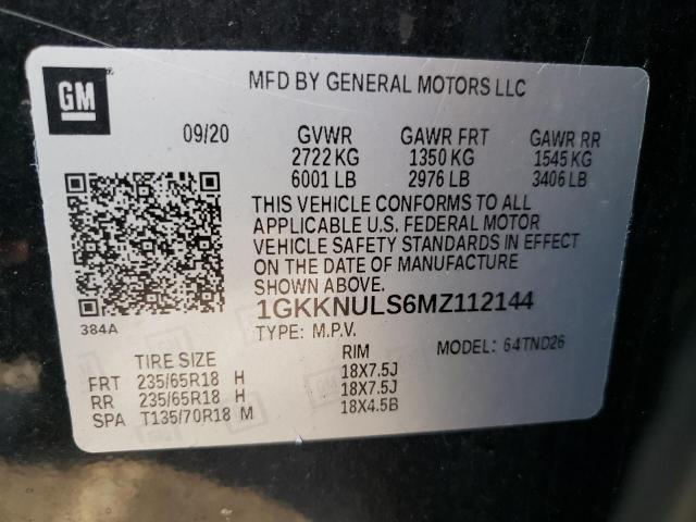 Photo 12 VIN: 1GKKNULS6MZ112144 - GMC ACADIA 