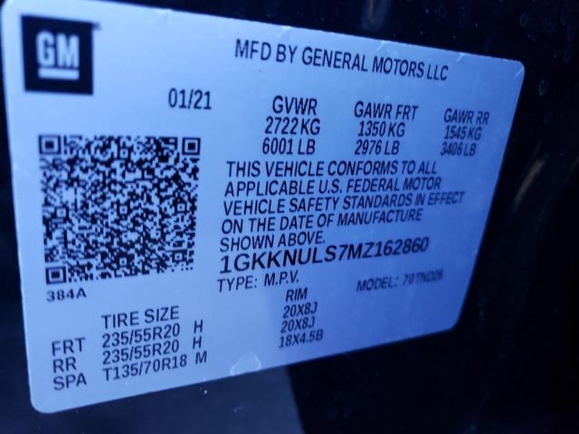 Photo 13 VIN: 1GKKNULS7MZ162860 - GMC ACADIA 