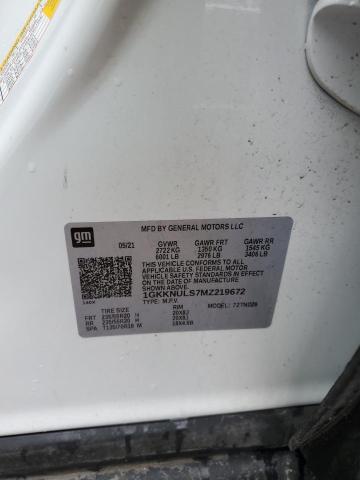 Photo 12 VIN: 1GKKNULS7MZ219672 - GMC ACADIA SLT 