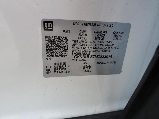 Photo 12 VIN: 1GKKNULS7MZ223074 - GMC ACADIA 