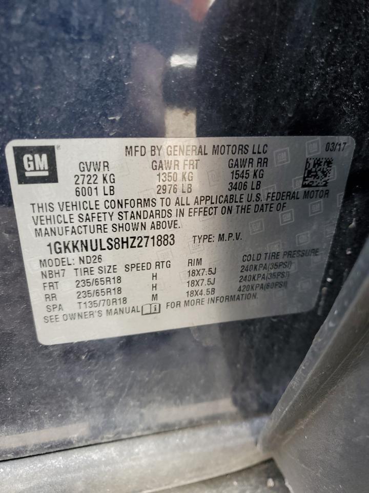 Photo 12 VIN: 1GKKNULS8HZ271883 - GMC ACADIA 