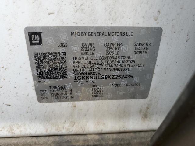 Photo 12 VIN: 1GKKNULS8KZ252435 - GMC ACADIA SLT 