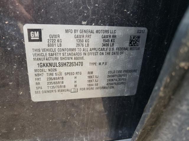 Photo 9 VIN: 1GKKNULS9HZ263470 - GMC ACADIA SLT 