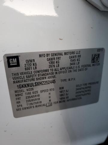 Photo 12 VIN: 1GKKNULSXHZ252445 - GMC ACADIA SLT 