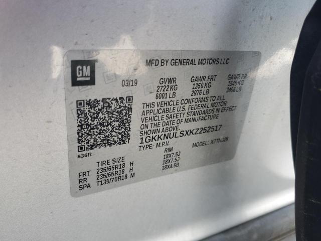 Photo 12 VIN: 1GKKNULSXKZ252517 - GMC ACADIA SLT 