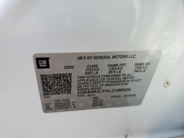 Photo 11 VIN: 1GKKNULSXLZ180526 - GMC ACADIA SLT 